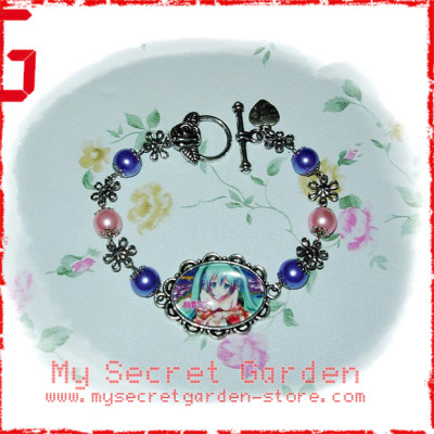 Vocaloid Miku Hatsune anime Cabochon Bracelet 2 Vocaloid Miku Hatsune anime Cabochon Bracelet 2
